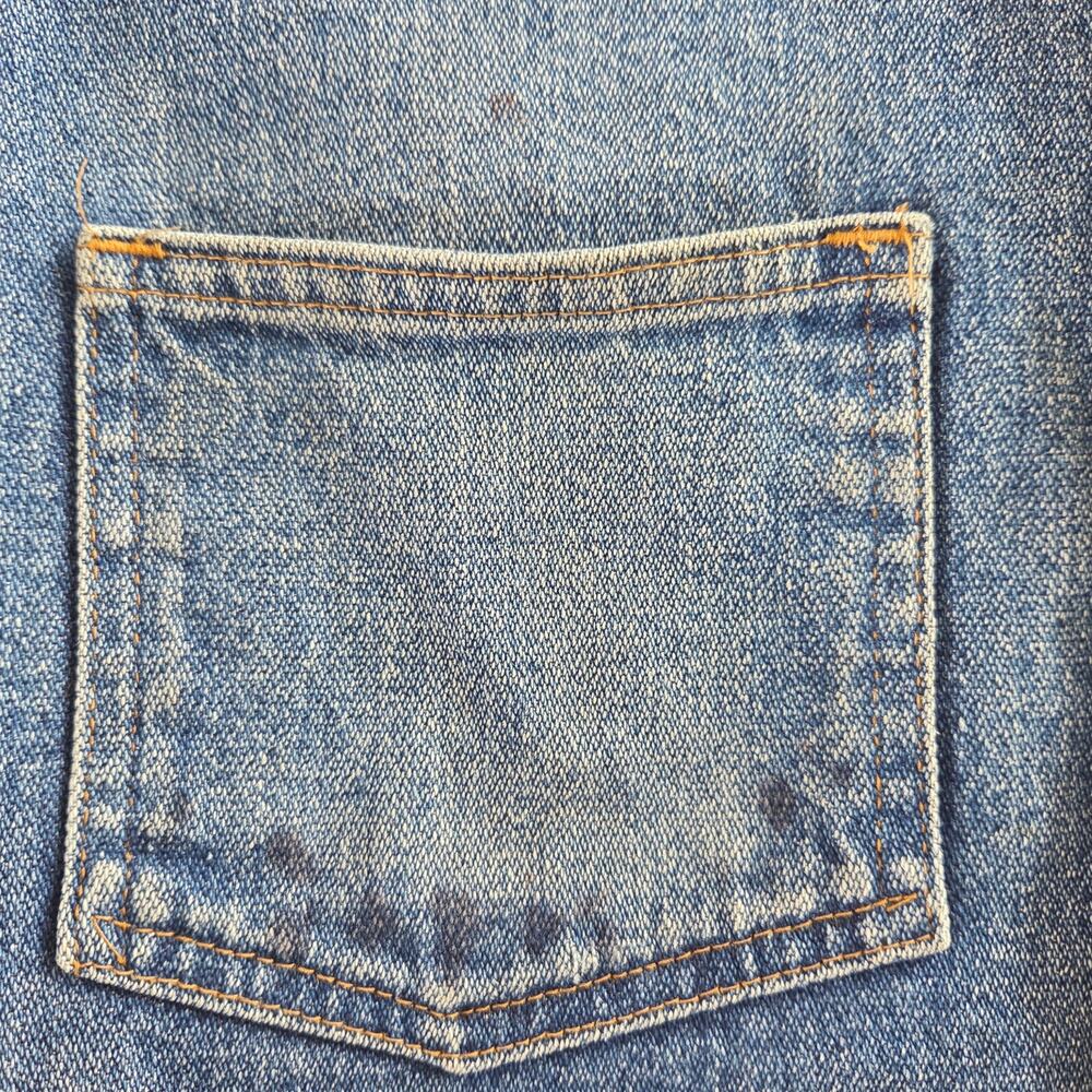 Vintage Carhartt Sherpa denim vest size medium western snaps - Picture 4 of 9